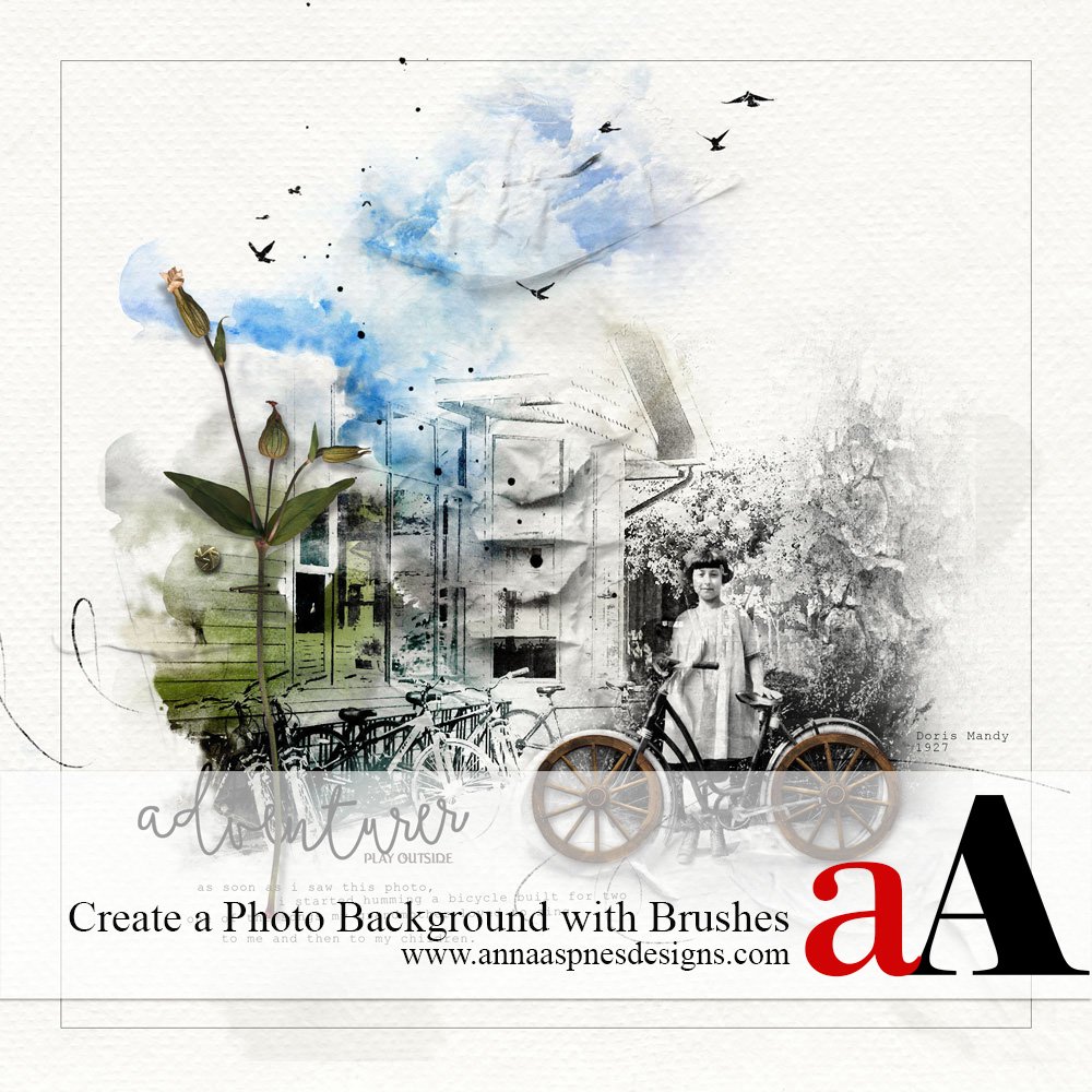 Create a Digital Scrapbooking Photo Foundation with Photoshop Brushes