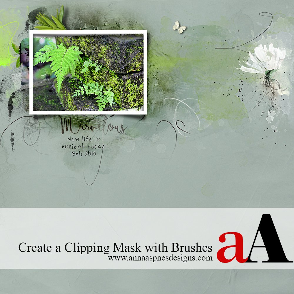 Create a Clipping Mask with Photoshop Brushes