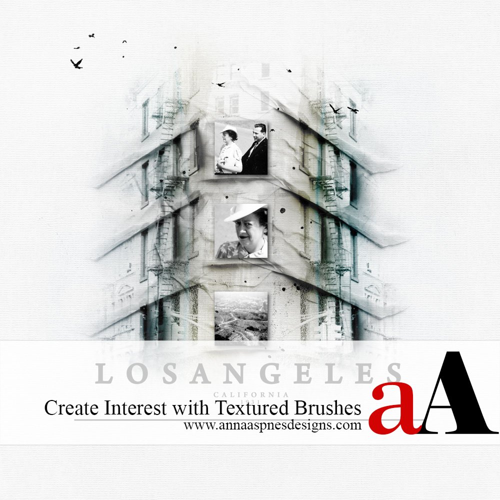 Enhance Digital Scrapbooking Pages with Textured Photoshop Brushes
