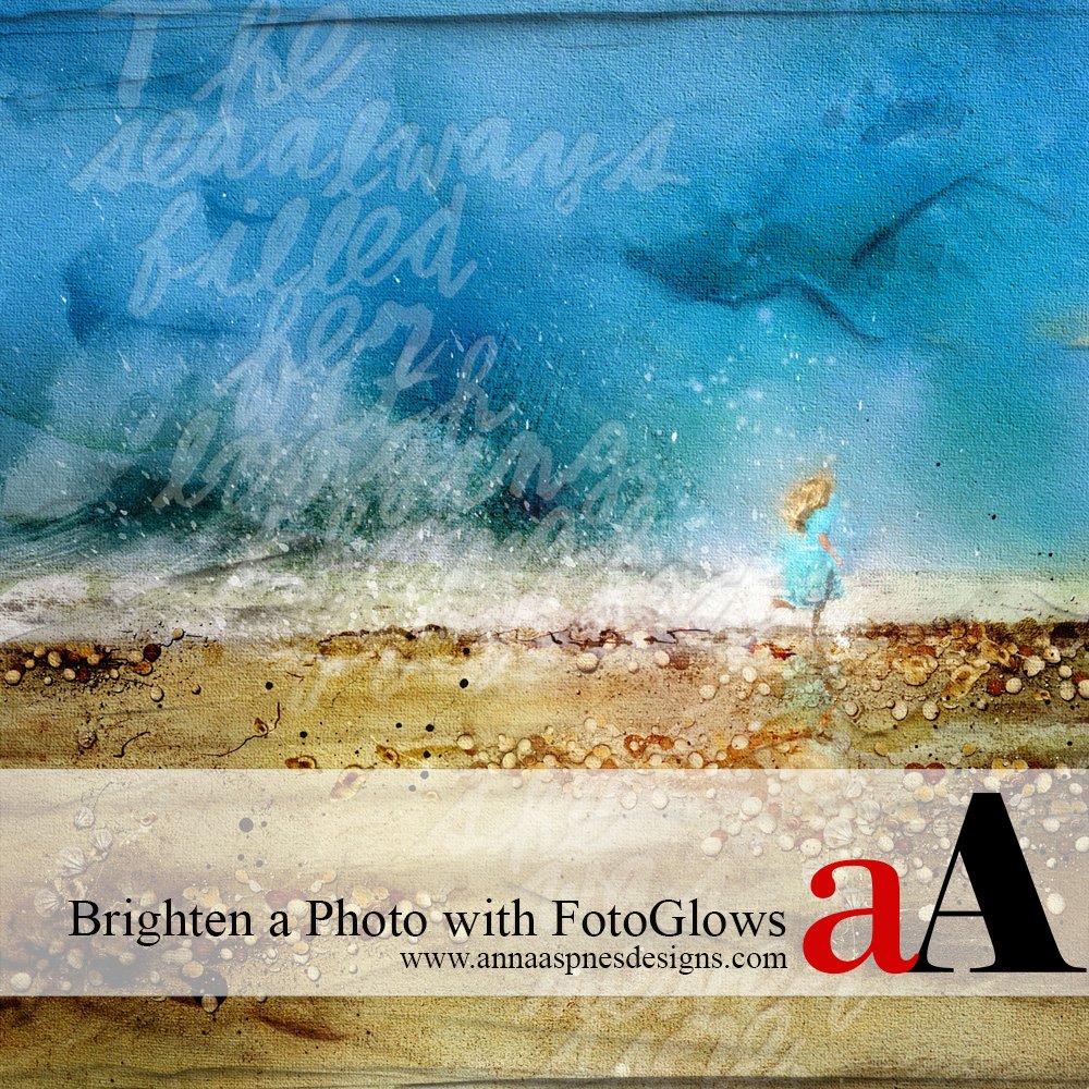 Brighten a Photo with FotoGlows in your Digital Scrapbooking
