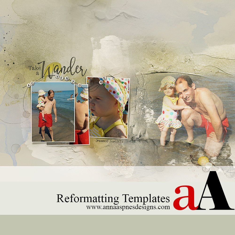 Resize Digital Scrapbook Templates to 8 1/2 X 11 Inches