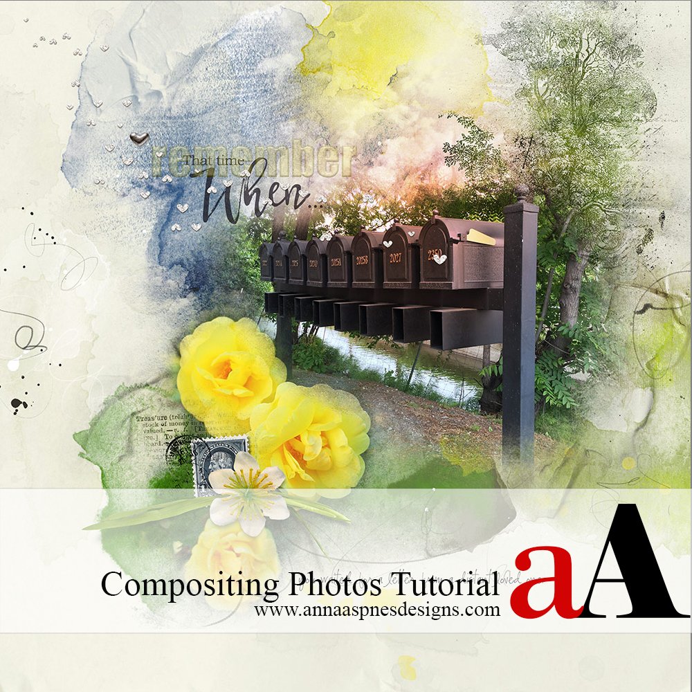 3 Step Digital Scrapbook Photo Compositing Tutorial