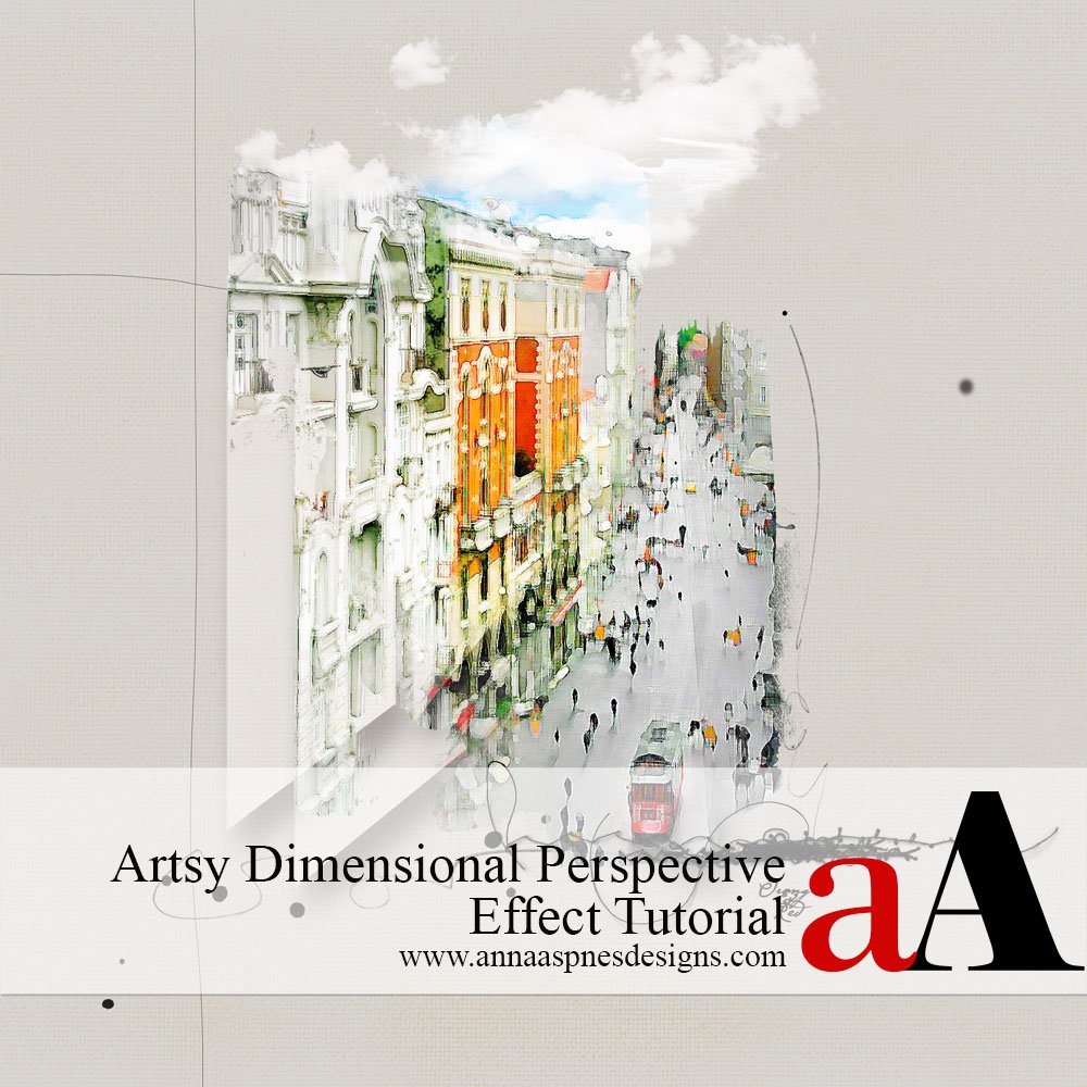 Dimensional Perspective in Digital Scrapbooking Tutorial