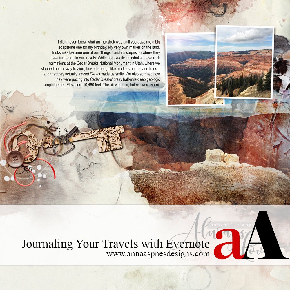Digital Scrapbook Journaling Documentation while Traveling