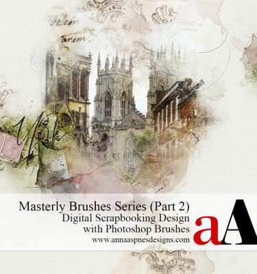 Digital Scrapbooking Design with Photoshop Brushes
