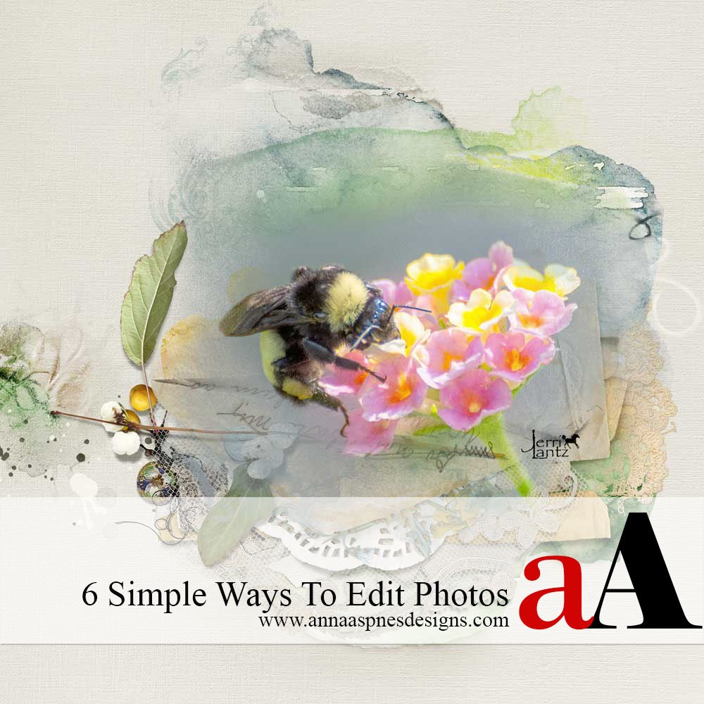 6 Simple Ways To Edit Photos for Digital Scrapbooking