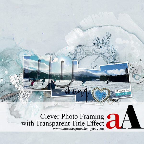 Clever Photo Framing with Transparent Title Effect