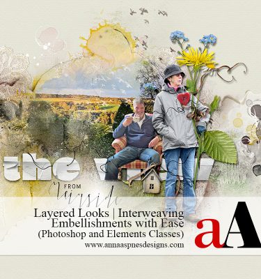 Layered Looks | Interweaving Digital Scrapbooking Embellishments with Ease